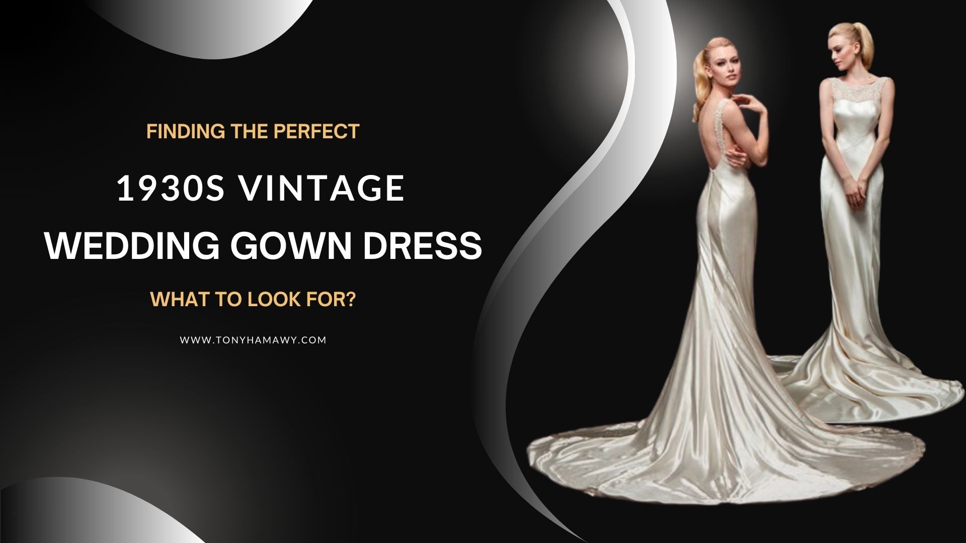 1930s Vintage Wedding Gown Dress | Tony Hamawy
