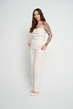 Bridal Faille Jumpsuit with Pockets: Dressing Elegantly Near Me