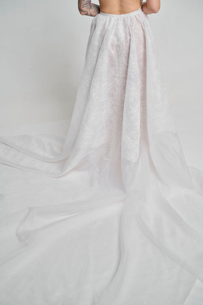 Beaded Couture Lace Silk Organza Gown: Find Your Custom Dress Near Me