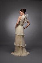 Pleated Organza Bridal Gown designer in New York