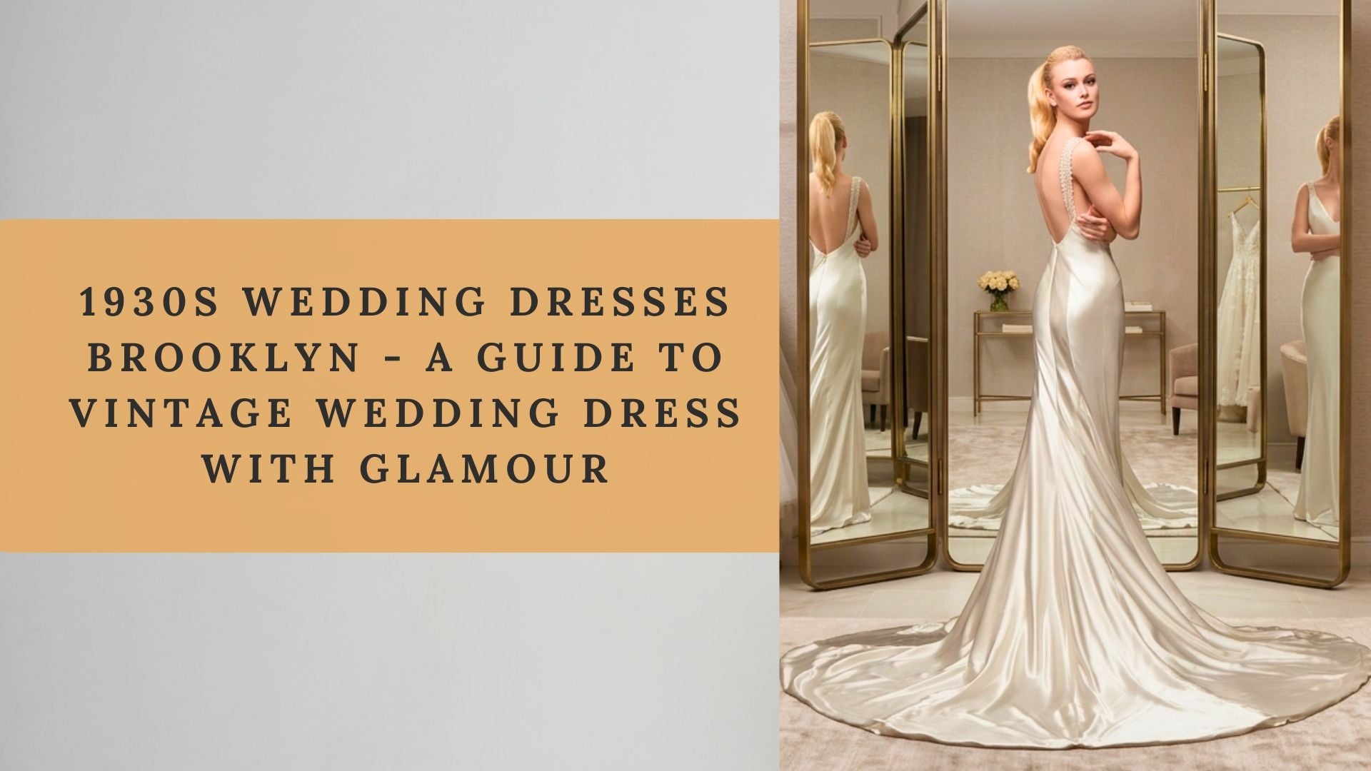1930s wedding dresses Brooklyn - A Guide to Vintage Wedding Dress with Glamour