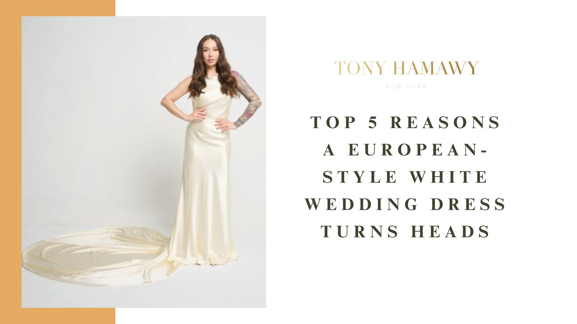 White Wedding Dress - Tony Hamawy