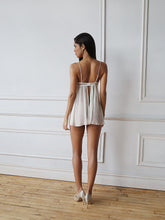 Lace & Yoryu Georgette Strapless Bridal Slip | Luxury A-Line Lace Mini Slip