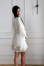 Bride Lace Trim Robe