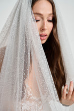 Two Layers Sparkled European Tulle w/ Fingertip Length Wedding Veil