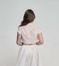 Beaded Lace Couture Embroidered Bolero w/ Cap Sleeve, Bridal Separates for Bride