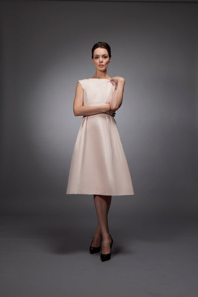 Melanie - Pale pink silk gazar cocktail dress Melanie - Pale pink silk gazar cocktail dress