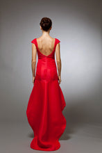 Veronique - Red silk gazar gown