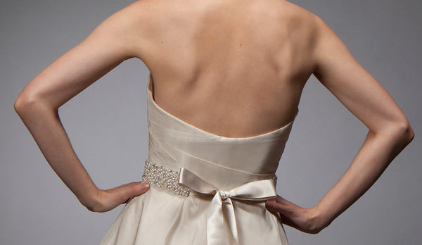 back view design of custom wedding gowngown 